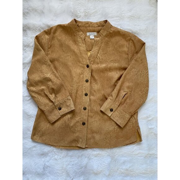 Golden Yellow Christopher Banks Blouse Size M - Picture 4 of 7